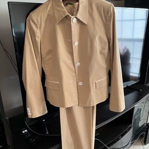 Jasper khaki colored pant suit. Sale send best offer!